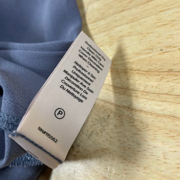 Cinq a Sept NWT Kayden Embellished Dress Pants Blue Size 0 Beaded Ankle Pleated - Picture 11 of 11